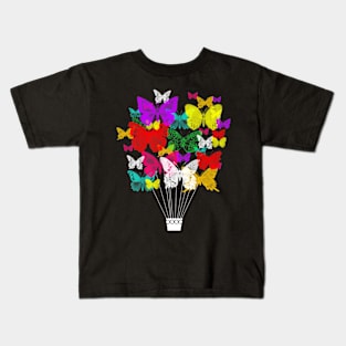 Butterfly Balloon Kids T-Shirt